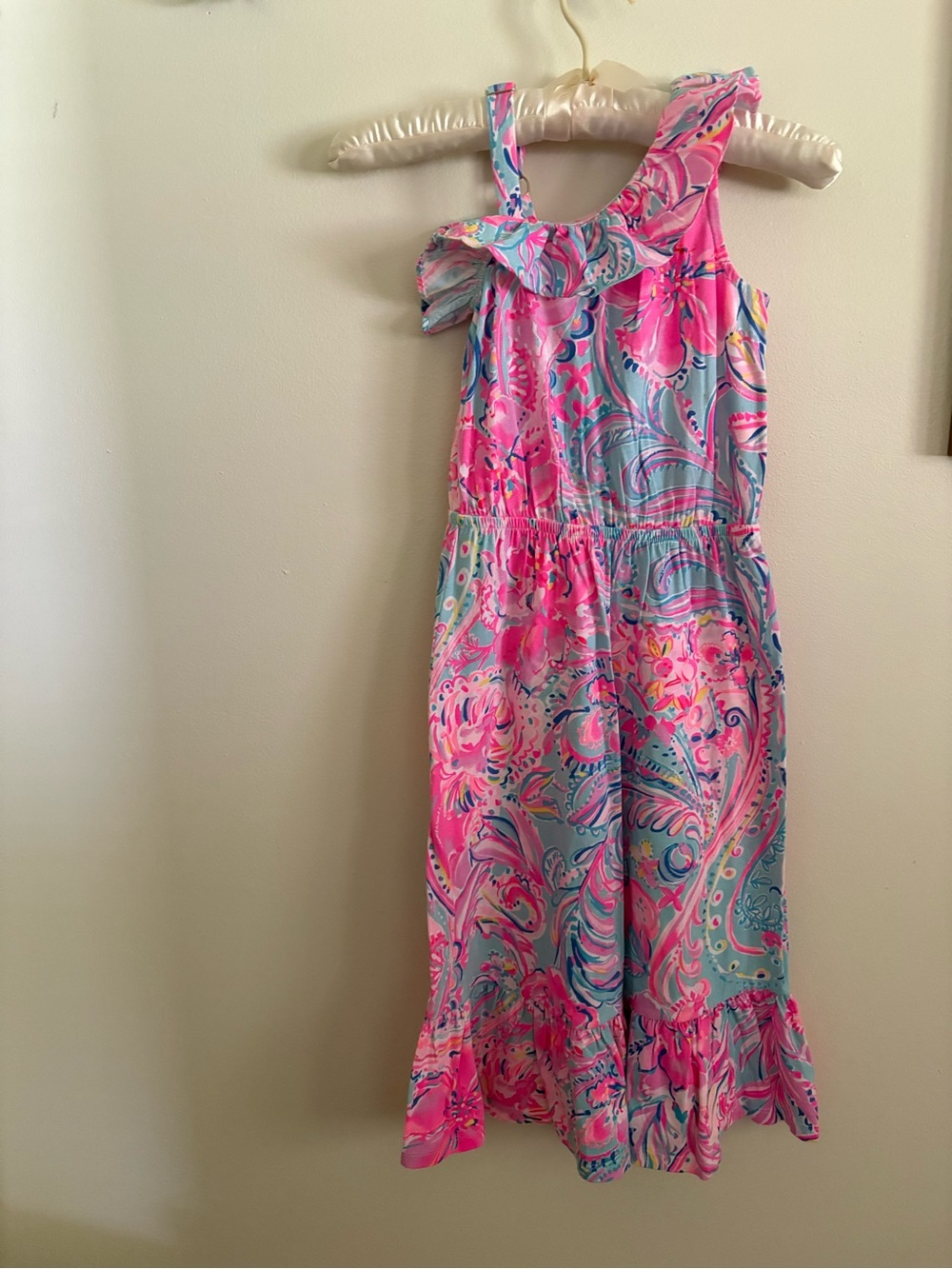 Lilly Pulitzer Pink and Blue Kids Casual Dress